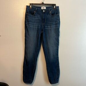 PAIGE Women’s Hoxton Crop Dark Wash Jeans Size 29